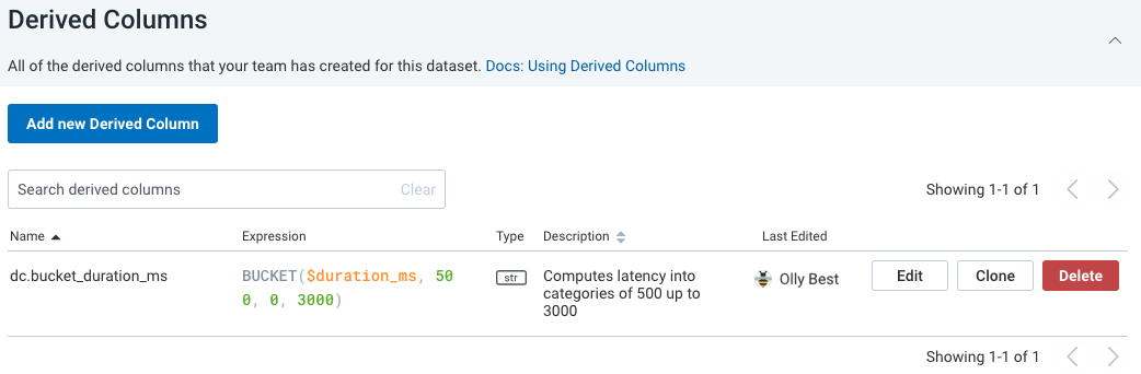 Clone a derived column from the table