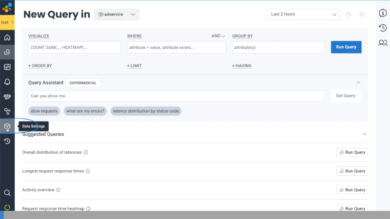 Navigating through the UI to the schema of a Dataset