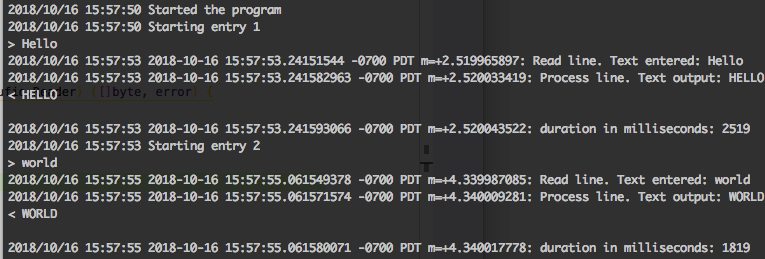 Logs Output