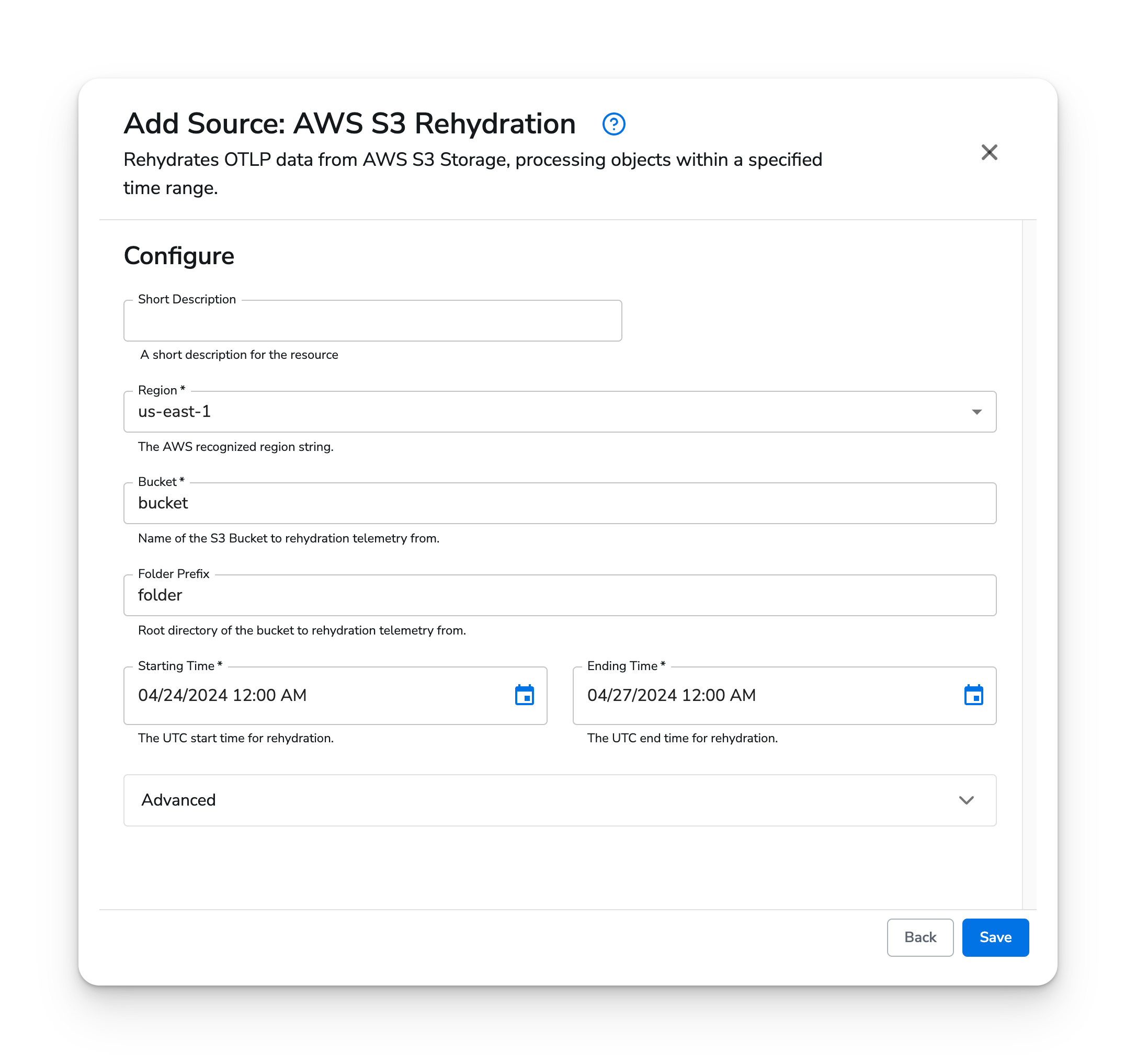 Honeycomb Docs - AWS S3 Rehydration