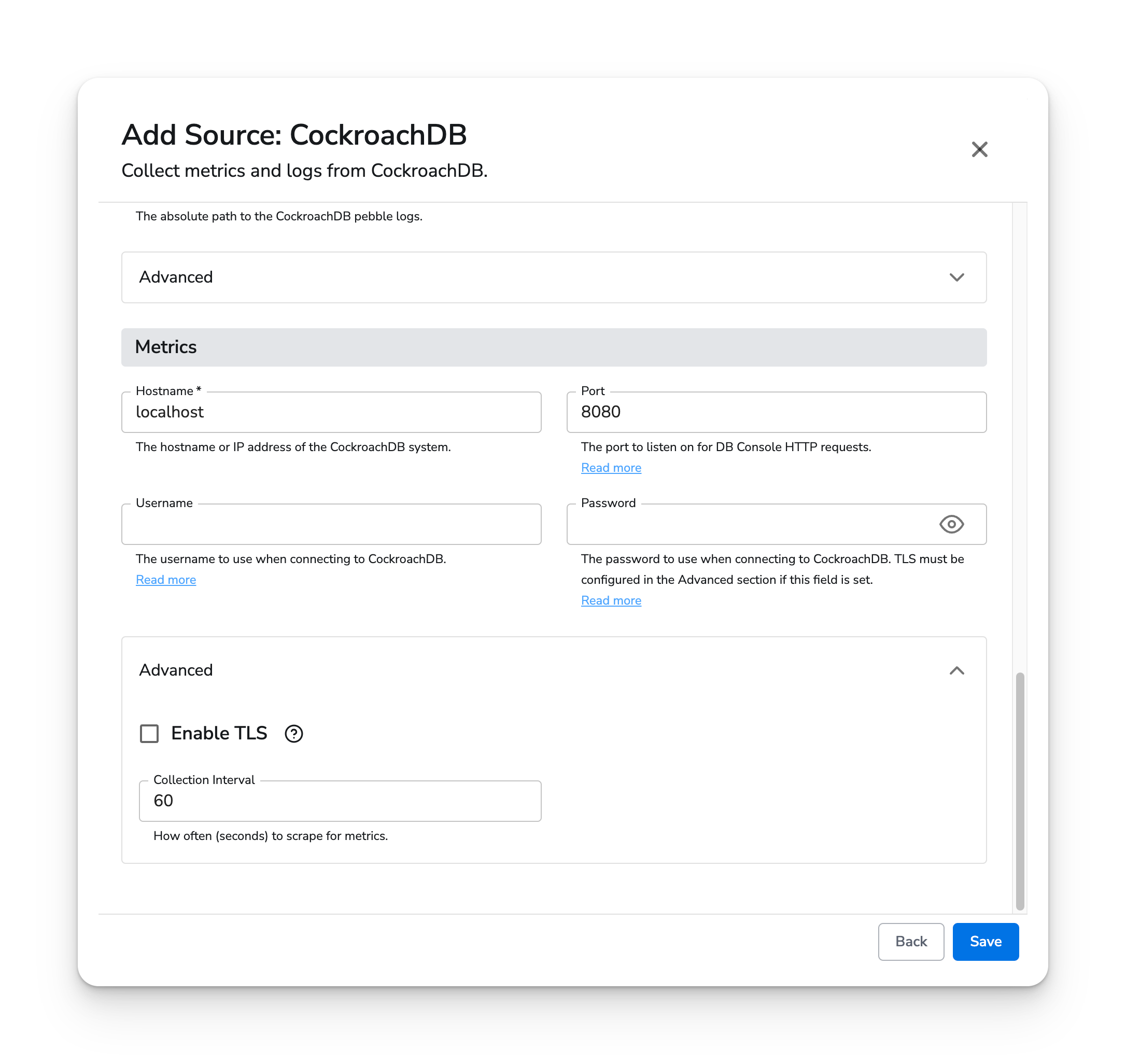 Honeycomb Docs - CockroachDB -3