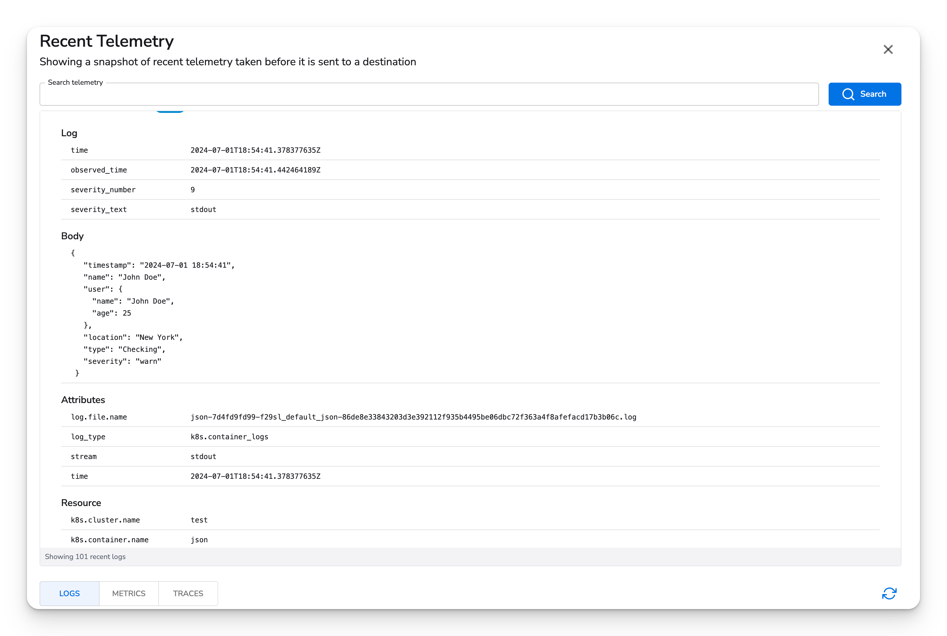 Honeycomb Docs - Kubernetes Container Multi Line Logs - image 2