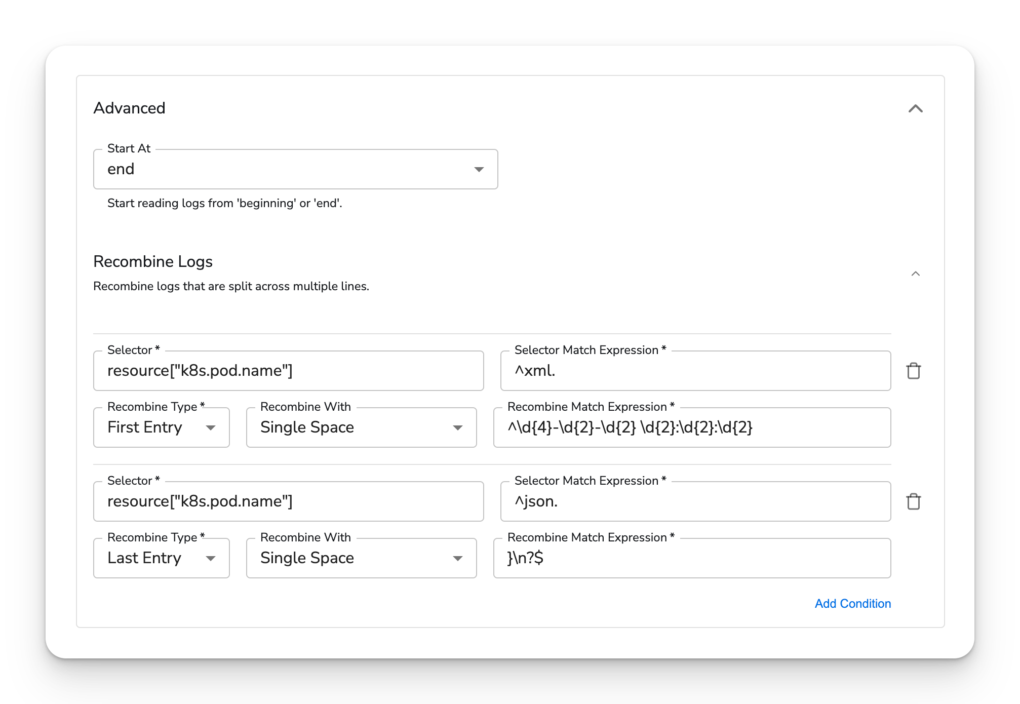 Honeycomb Docs - Kubernetes Container Multi Line Logs - image