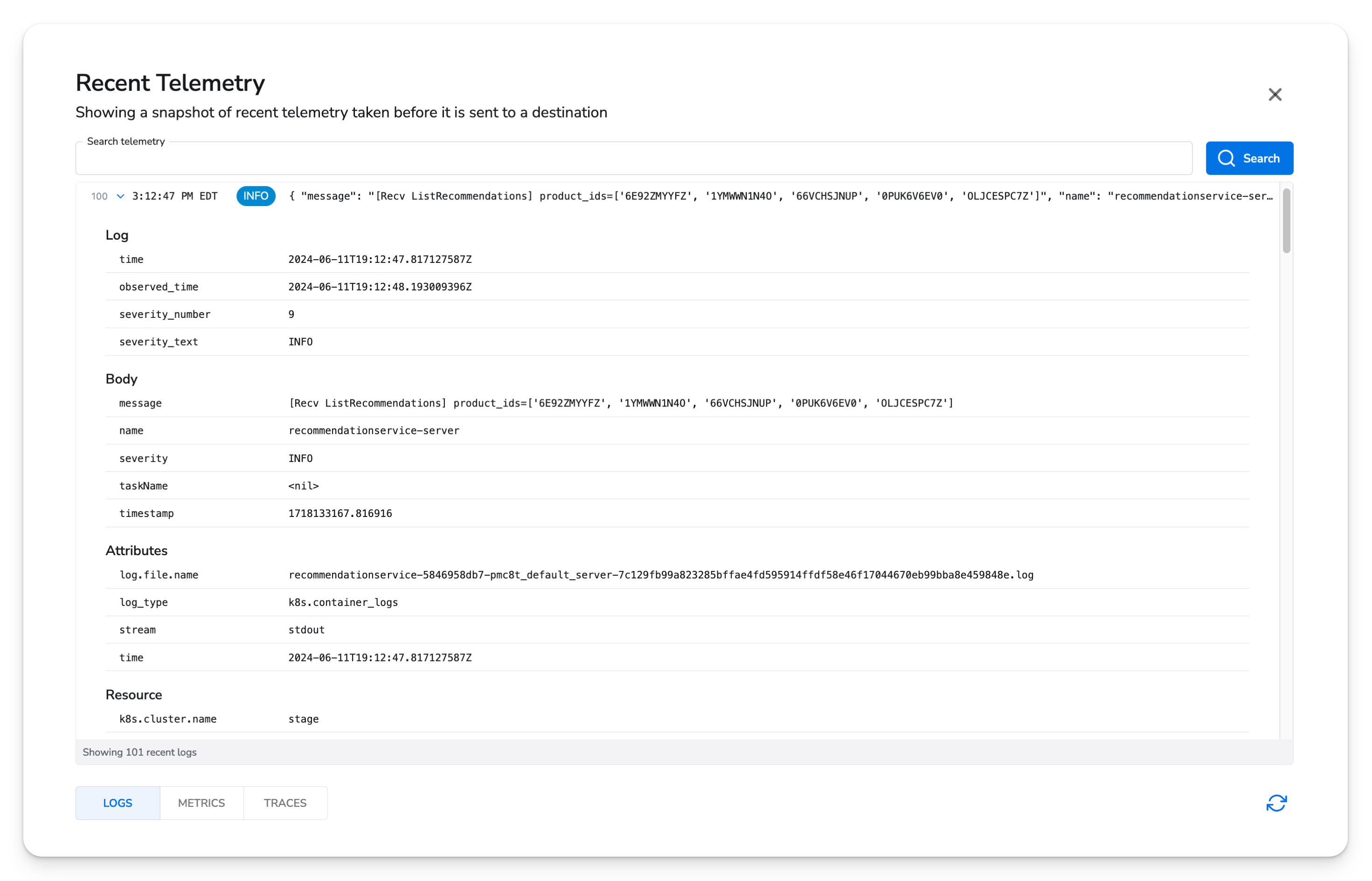 Honeycomb Docs - Kubernetes Container Logs - image 2