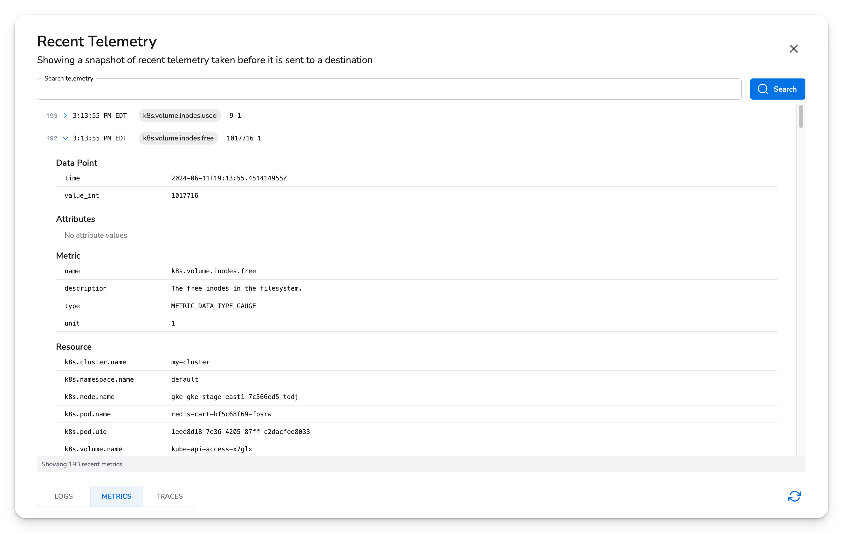 Honeycomb Docs - Kubernetes Kubelet Metrics - image 2