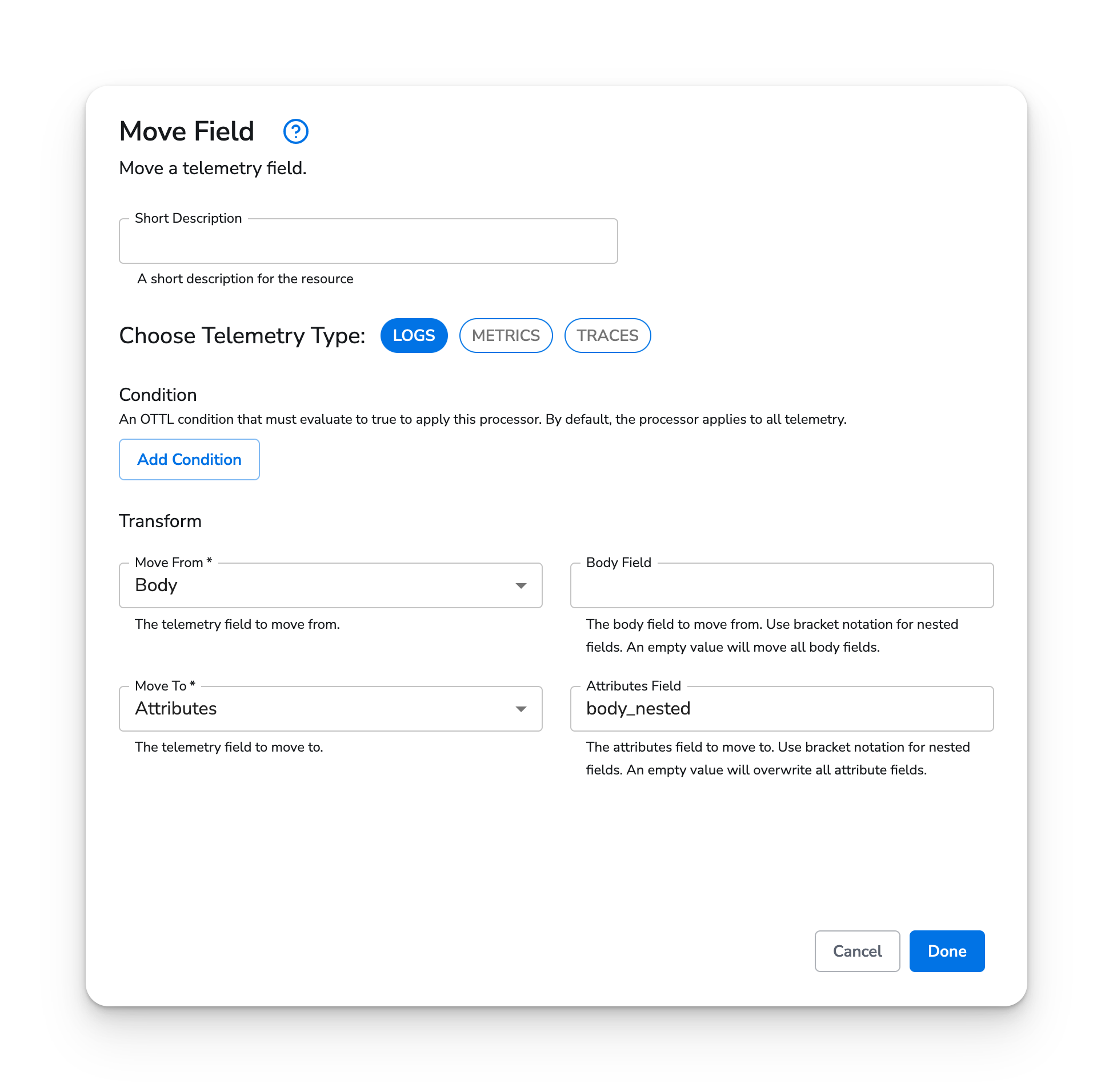 Honeycomb Docs - Move Field - image 1