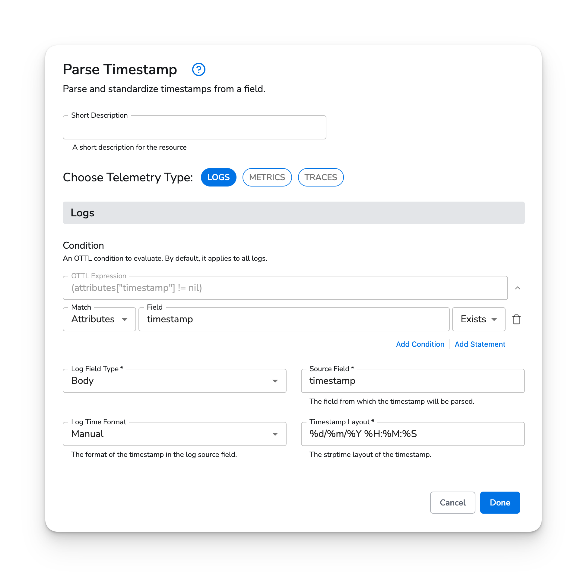 Honeycomb Docs - Parse Timestamp - image 1