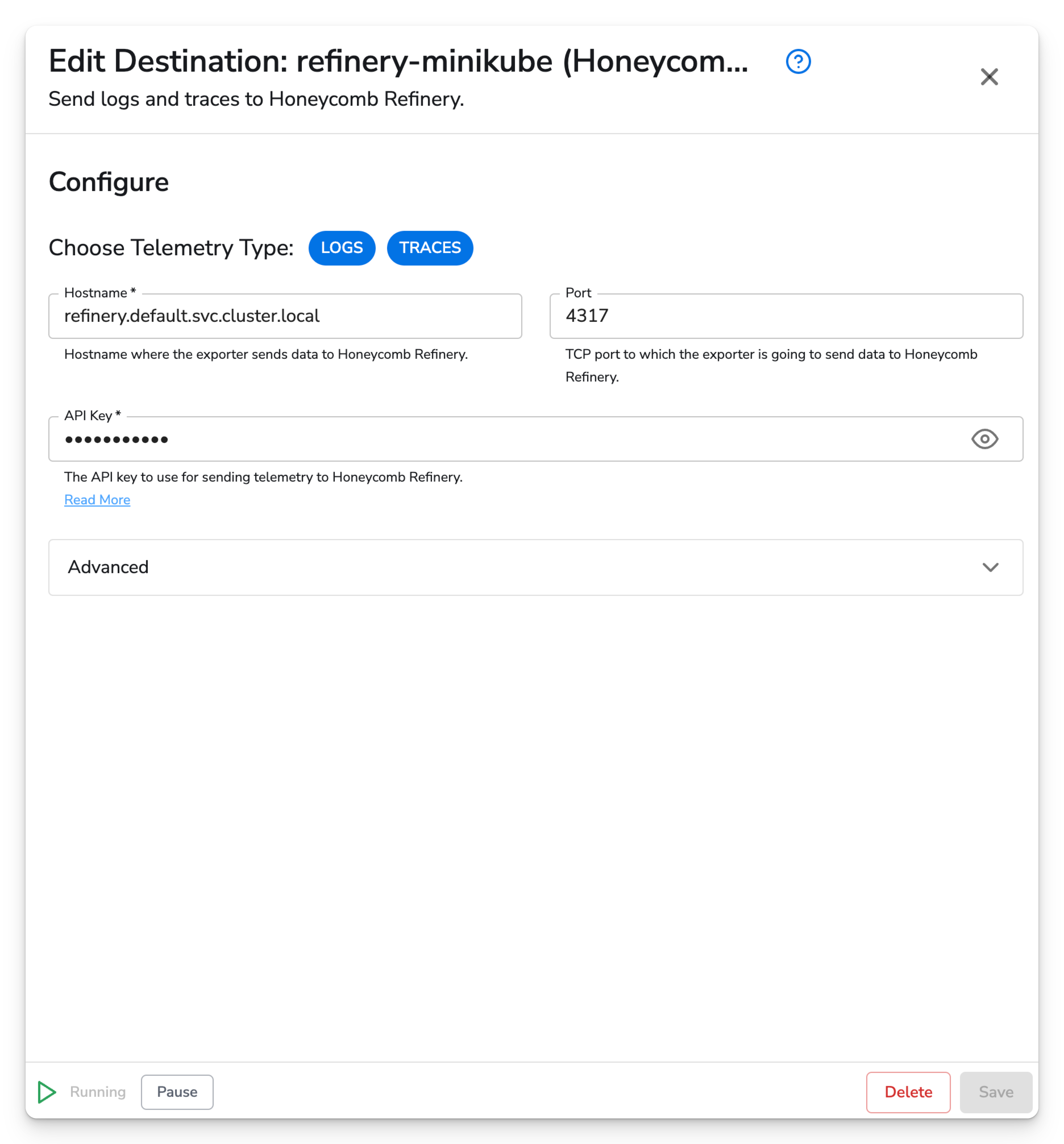 Honeycomb Docs - Honeycomb Refinery Destination - image 1