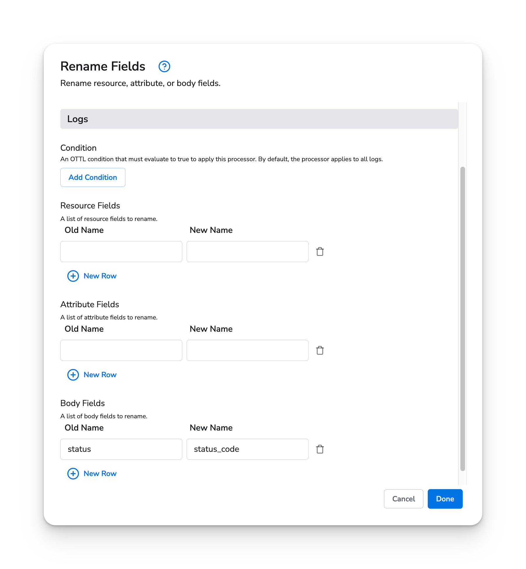 Honeycomb Docs - Rename Field - image 1