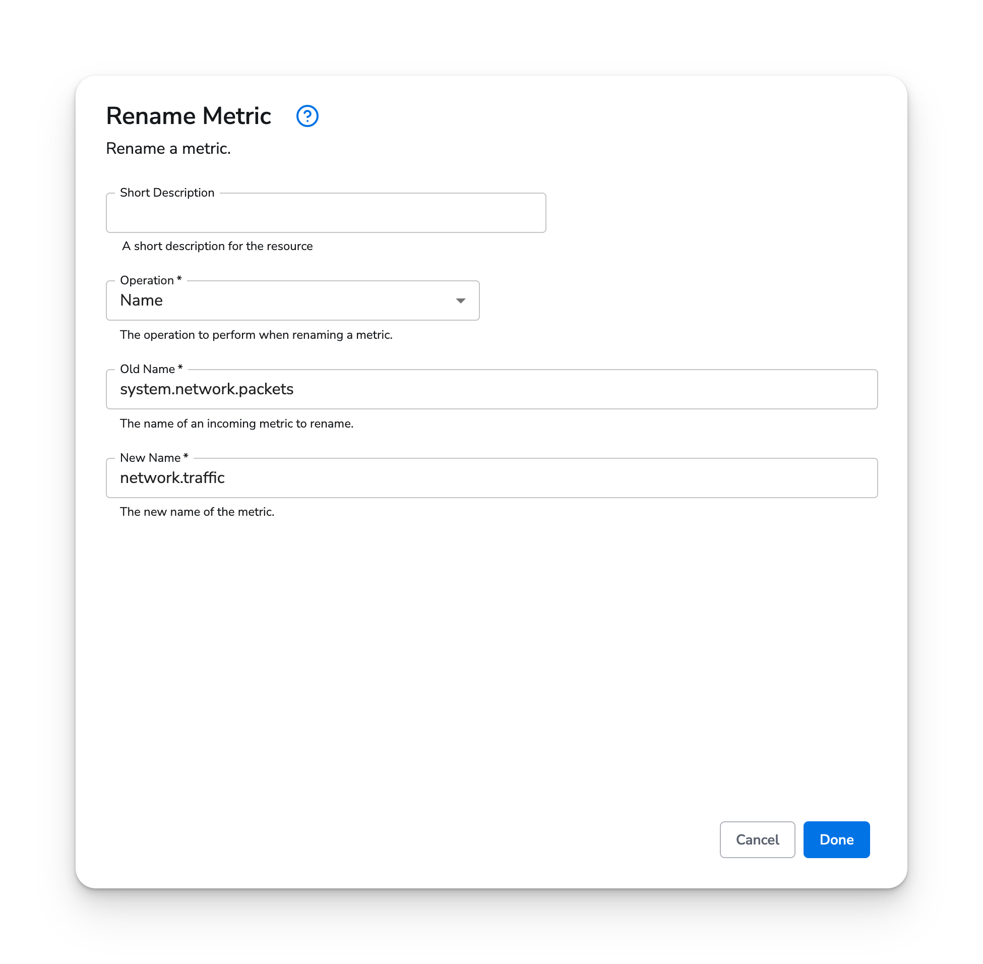 Honeycomb Docs - Rename Metric - image 1