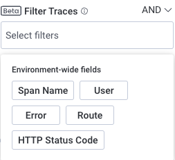 Service map preset-filters